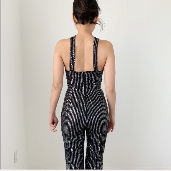 Sequins wrap romper Jumpsuit - Picture 5 of 7